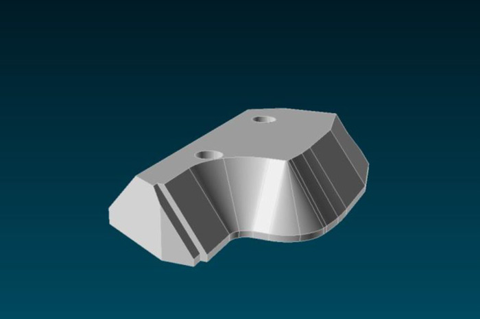 Cięcie 5-osiowe Cięcie ukosowe z geometrii 2D i modeli 3D w IGEMS.