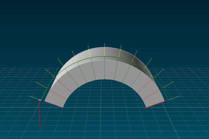 Corte em 5 eixos Corte chanfrado de geometria 2D e modelos 3D em IGEMS.