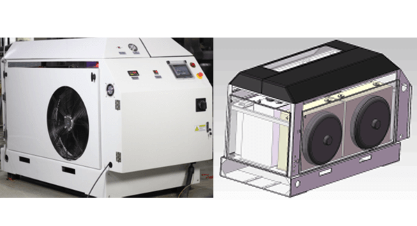 Built-up type air-fan cooling system